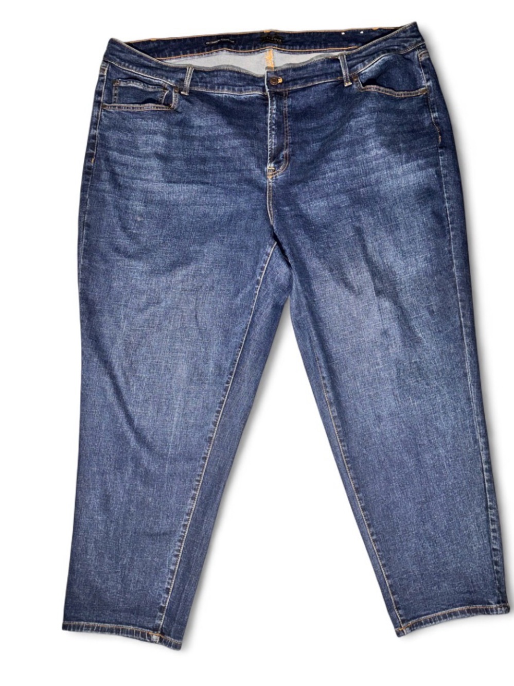 Talbots Cropped Ankle Jeans in Deep Blue Wash